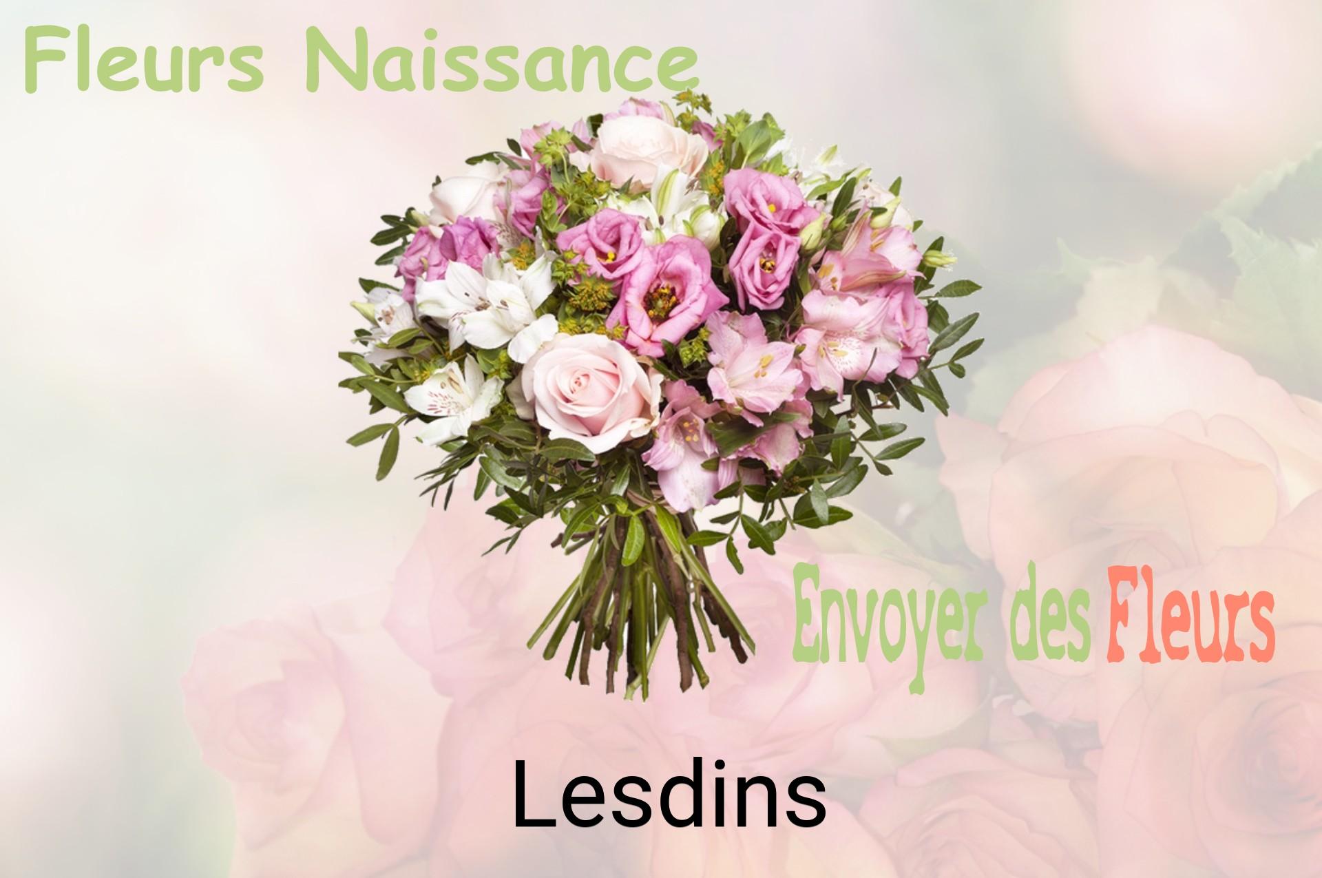 Bouquet de fleurs de naissance livré à Lesdins
